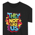 thumbnail image 3 of Men's Fashion They Not Like Us Letter Print Short Sleeve T-Shirt Tee 100% Heavy Cotton - Comfortable Crew Neck, Soft Tees Casual Tops, 3 of 5