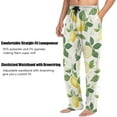 thumbnail image 3 of Top-kevin Lemon with Leaf Pajama Pants for Men Comfort Sleep Lounge Bottoms Straight-fit with Pockets S-XXL, 3 of 6