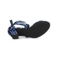 thumbnail image 5 of BLISSFUL STEP Women's Polka Dots Lace up Block Heels Sandals, 5 of 8