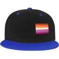 thumbnail image 2 of Lesbian Pride Rainbow LGBT Flag Trucker Hat Men Baseball Cap Women Dad Hat Sun Hat Adjustable Ponytail Hat White, 2 of 8