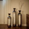 thumbnail image 5 of Elegant White Metal Vase Set with Gold Accents - 3-Piece Droplet Design for Stunning Home Decoration!, 5 of 19