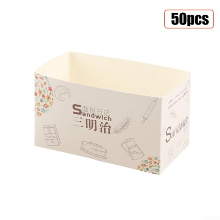 Packaging Box Sandwich Box Wrapping Paper Breakfast Decorative Kitchen ...