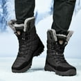 thumbnail image 7 of IUJSOY Snow Boots for Men Waterproof Insulated Work Winter Boots Warm Lined Hiking Boots Black 8.5, 7 of 7
