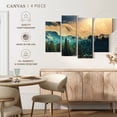 thumbnail image 5 of Elephant Stock Sierra Nevada Mountainscape Wall Art - Horizontal Multi Panel Canvas - Living Room Wall Decor - Nature Multi Panel - Teal And Beige Decor - 24" x 14", 5 of 8