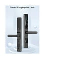 thumbnail image 4 of Waterproof Smart Aluminum Door Lock Euro Double Hook Mortise Fingerprint Password Electronic Sliding, 4 of 6