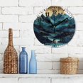 thumbnail image 3 of Yayeee 10" Wall Clock Battery Operated Quartz Round Silent Non-Ticking Home Decor, Blue Mountains, 3 of 6