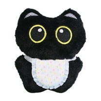YATAV Black Cat Plush - 4.7In Christmas Plush Black Cat Stuffed Animals Toy for Kids,Cute Stuffed Cat Plushies Toy,Kawaii Kitten Birthday Christmas Gift(F)