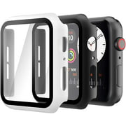 Hianjoo [2-Pack] Case Compatible with Apple Watch SE Series 6 Series 5 Series 4 40mm, Built-in Ultra Thin HD Tempered