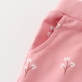 thumbnail image 6 of Odeerbi 2-8 Years Toddler Boys Cotton Sweatpants Floral Workout Athletic Sports Jogger Pants Spring Embroidered Joggers, 6 of 6