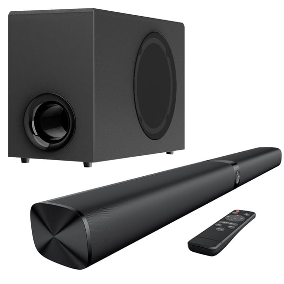 Barra de sonido Assistrust 110W con subwoofer Bluetooth y 3 modos de ecualización