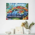 thumbnail image 6 of Balery Floral Truck Welcome Pattern Canvas Decorative Picture – 30x40in Premium Wall Art, Modern Canvas Print for Home Decor（Horizontal）, 6 of 6