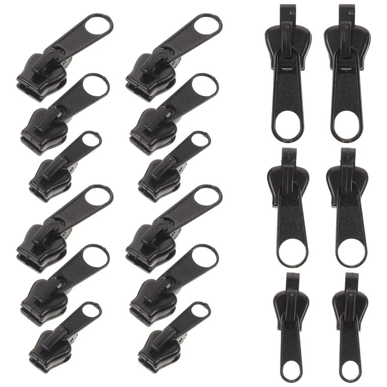 6pcs Zipper Repair Kit Universal Instant Zipper Fixer With Metal Slide 3  Different Zipper Sizes For Repairing Coats Jackets - AliExpress