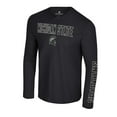thumbnail image 2 of Men's Colosseum Black Michigan State Spartans Color Pop Active Blend 2-Hit Long Sleeve T-Shirt, 2 of 3