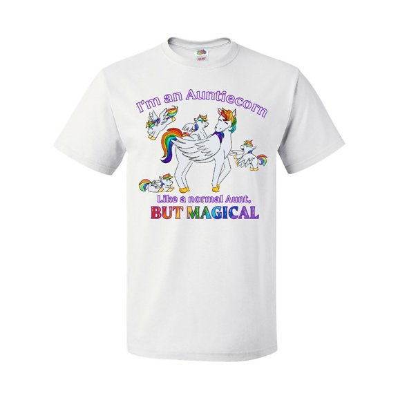 Inktastic I'm an Auntiecorn Like a Normal Aunt but Magical T-Shirt