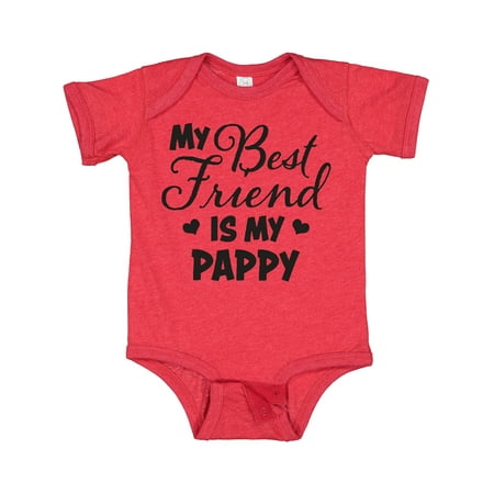 

Inktastic My Best Friend is My Pappy with Hearts Gift Baby Boy or Baby Girl Bodysuit