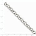 thumbnail image 2 of 14K White Gold Double Link Charm Bracelet Made In Peru wdo504-7, 2 of 2