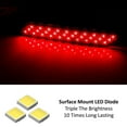 thumbnail image 2 of Smoked Lens 60-SMD LED Bumper Reflector Lights For 2013-2015 Honda Civic Sedan, Function as Tail, Brake & Rear Fog Lamps, 2 of 9