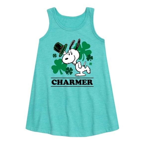 Peanuts - Snoopy Charmer - Toddler and Youth Girls A-line Dress