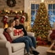 thumbnail image 5 of Cojín Cuadrado de Peluche Rojo con Forma de Árbol de Navidad | Cojín Decorativo Navideño de 40 Cm | Tela Suave | 550 G | Ideal para Regalar, 5 of 6