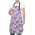 thumbnail image 3 of Uemuo Daisies Flowers Pattern Waterproof Apron Adjustable Dishwasher Apron- Apron for Women Men Heavy Duty Work Apron for Dishwashing Chemical Lab, 3 of 9