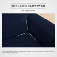 thumbnail image 3 of Subrtex Stretch Recliner Chair Slipcover Furniture Protector Lazy Boy Covers for Leather and Fabric Recliner Sofa with Side Pocket (Recliner, Navy), 3 of 6