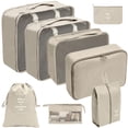 thumbnail image 1 of beisidaer 8Pcs Travel Organizer Set: Packing Cubes For Efficient Travel! Shoe Tidy Pouch, 1 of 7