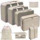 thumbnail image 2 of Juego organizador de viaje de 8 piezas: ¡cubos de embalaje para un viaje eficiente! Bolsa ordenada para zapatos, 2 of 9
