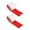 Red, variant on Abbracc Instant Door Zipper Replacement Self Adhesive for Screen Outdoor Tarp Black