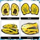 thumbnail image 3 of Swimming Paddles, 1 Pair of Yellow Paddles, Swimming Paddles, Silicone Swimming Paddles with Adjustable Straps, Swimming Training Equipment for Kids A, 3 of 5