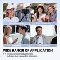 thumbnail image 5 of FIFINE M9 Dual Wireless Lavalier Microphones with Receiver for iPhone/Android/Camera, Mini Mics, Mute, 50m Stable Connect for Vlog, Podcast, Interview, 5 of 10