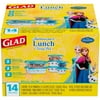 Glad Lunch Variety Pack Disney Frozen Food Storage Containers, BPA Free, 14 pk