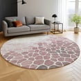 thumbnail image 6 of Addison Rugs Mayfield Premium Machine Washable Transitional Geometric Blush Round Rug, 8' x 8', 6 of 6