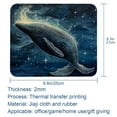 thumbnail image 5 of Whale Square Desk Mat Gaming Mouse Pad, 8.3x9.8 Inch Non-Slip Rubber Bottom Printed Design - Suitable for Office and Gaming, 5 of 6