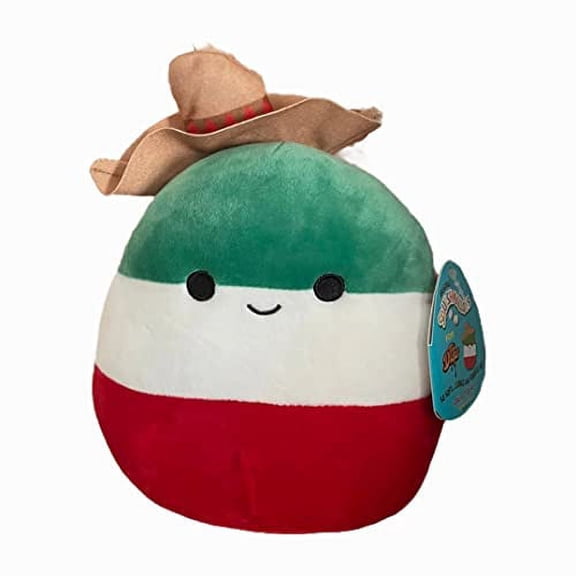 Squishmallows Fiesta Squad Francisco The Mexican Flag Boy with Hat 7 Inch Plush Exclusive