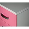 thumbnail image 5 of Better Home Products Cindy 4 Drawer Chest Wooden Dresser with Lock White and Pink, 5 of 7
