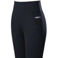 thumbnail image 4 of Pantalones de otoño e invierno para niñas gorditas de mediana edad y mayores con forro polar o sin forro polar, leggings de cintura alta para mujer, pantalones pitillo elásticos para madres, 4 of 5