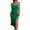 Green, variant on Women Adjustable Spaghetti Dress Full Slip Dress(Blue,XL)