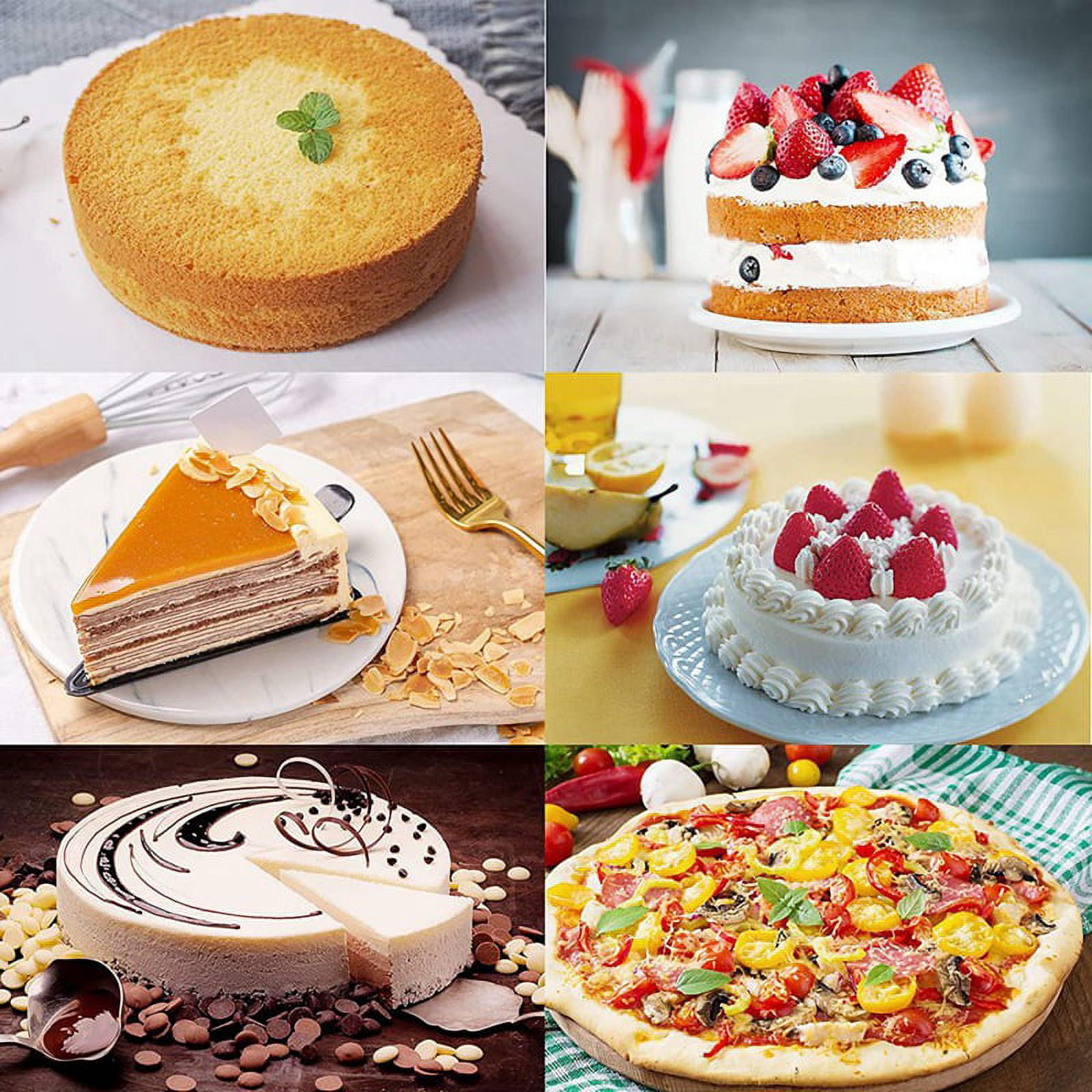 Cake Pan Set - Pack Of 5 Nonstick Round Baking Pans with Removable Bottom, for Mini Cheesecakes