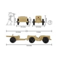 thumbnail image 2 of TimMee COMBAT PATROL Willys & Artillery - Tan 4pc Playset USA Made, 2 of 2