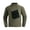 Olive Green, variant on WREESH Men's Fall Winter Fleece Long Sleeved Loose Pullover Outdoor Sports Sweatshirt with Zip Mock Neck Olive Green