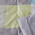 thumbnail image 2 of Peach Leaf Super Soft 100% Cotton 3-Piece Comforter Set with Shams, Full/Queen, Geometric Plaid, 2 of 8