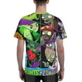 thumbnail image 3 of Plants Vs Zombies T-Shirts 3d Printed Short Sleeve Tee Shirt For Men, 3 of 8