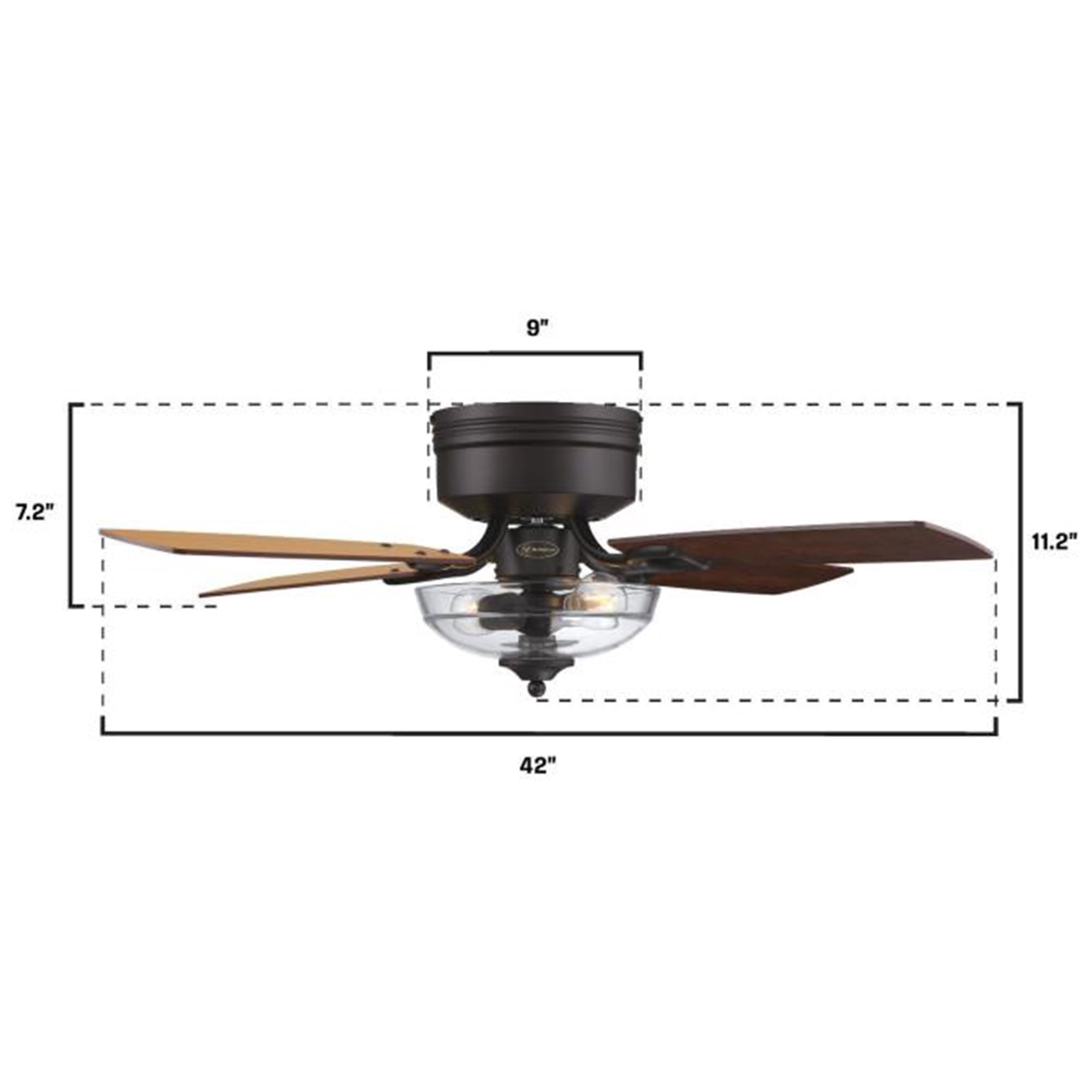 Westinghouse Hadley 42 in. Oil Rubbed Bronze Brown LED Indoor Ceiling Fan