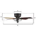 thumbnail image 5 of Westinghouse Hadley 42 in. Oil Rubbed Bronze Brown LED Indoor Ceiling Fan, 5 of 7