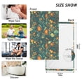 thumbnail image 2 of Enchanted Forest Stripes Lines Bath Towel 100% Cotton Soft Thick High Absorbency Hand Face Towel Single Pack 16x28in, 2 of 7