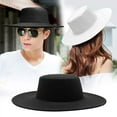 thumbnail image 3 of iHPH7 Fedora Hats for Men Fedora Hats for Women Dress Hats for Women Wide Brim Fedora Hats for Women Dress Hats for Men, Black One Size, 3 of 3