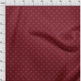thumbnail image 4 of oneOone Tissu Viscose Chiffon Bordeaux Rétro Ours Matériel de Robe Tissu Imprimé Tissu au Mètre 42 Pouces de Large, 4 of 5