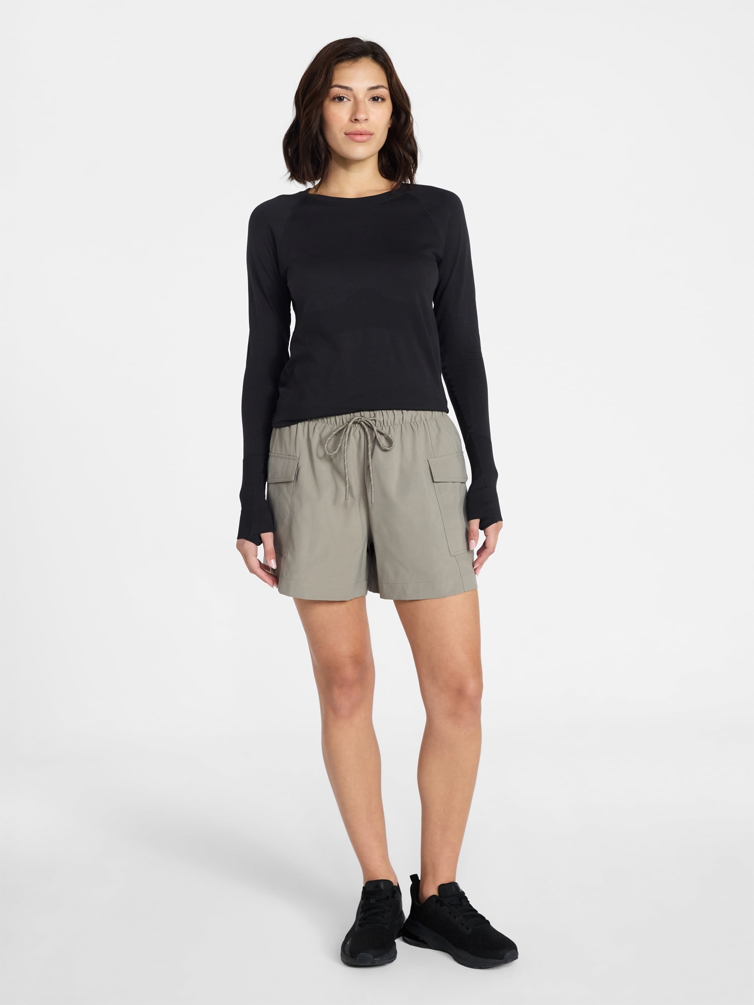 Avia Women's Seamless Tee with Long Sleeves, Sizes XS-XXXL