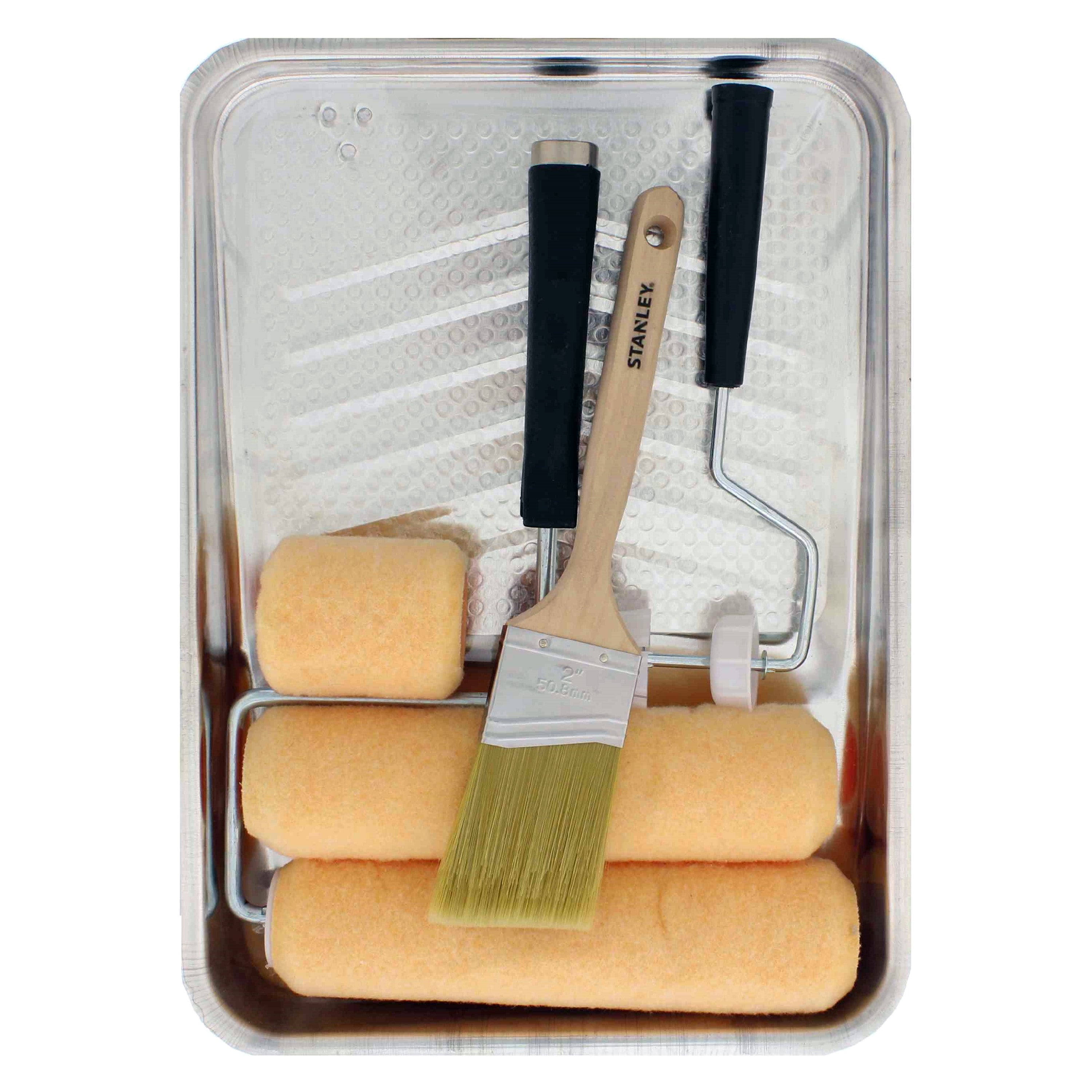 5 Piece Paint Brush Set Decorating Kit DIY Painting All Paints Varnishes Stanley