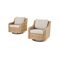 thumbnail image 6 of Better Homes & Gardens River Oaks Outdoor 5-Piece Wicker Conversation Set with Patio Cover, Natural, 6 of 10